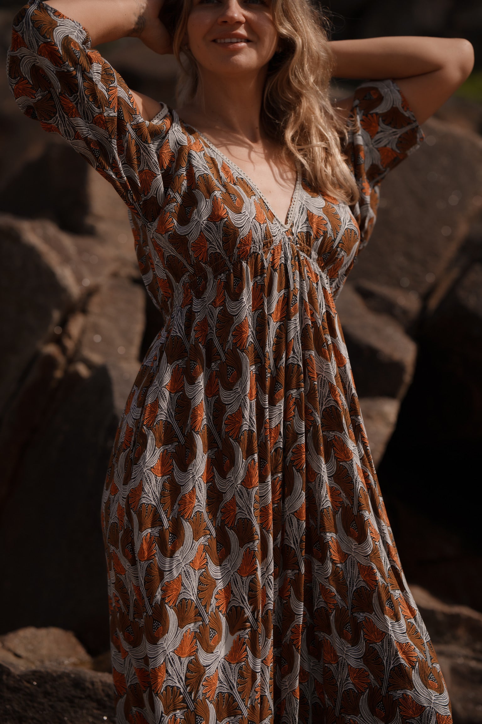 Vestido Castanho